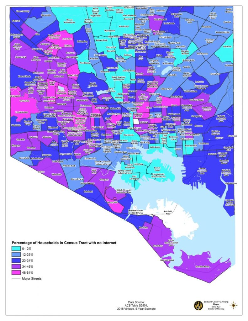 Baltimore's Digital Divide Gaps in Connectivity and the Impact on City