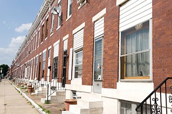 row houses in baltimore